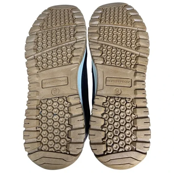 Brand New WEATHERPROOF Mens Landon Brown Suede Leather Laced Winter Boots Size 9 - Picture 7 of 9